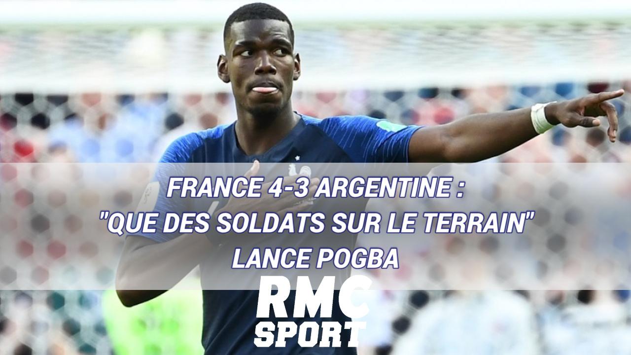 France 4 3 Argentine Que Des Soldats Sur Le Terrain Lance Pogba